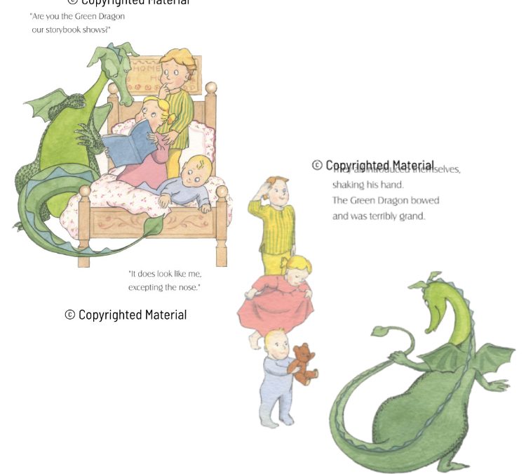 ‘A Dragon for Christmas’: The Illustrations