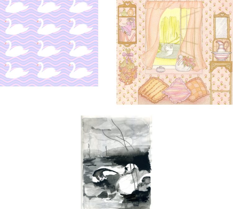 Three Different Swan Designs