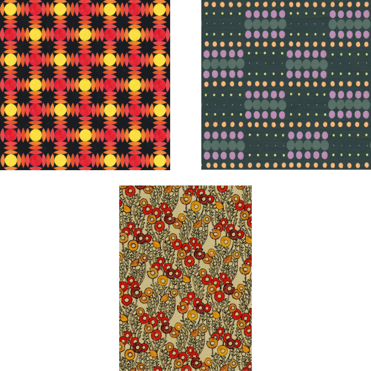 Bonfire Night - three designs with bonfire colours and fireworks themes